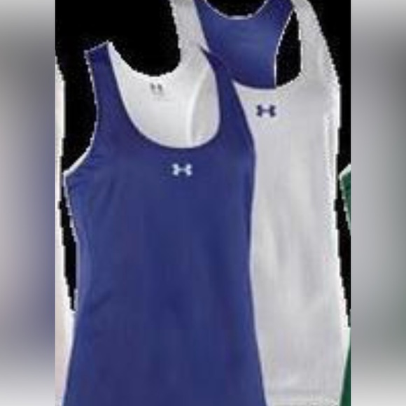 NWT woman’s Under Armour royal blue reversible team jersey / size is xlg - Picture 5 of 8